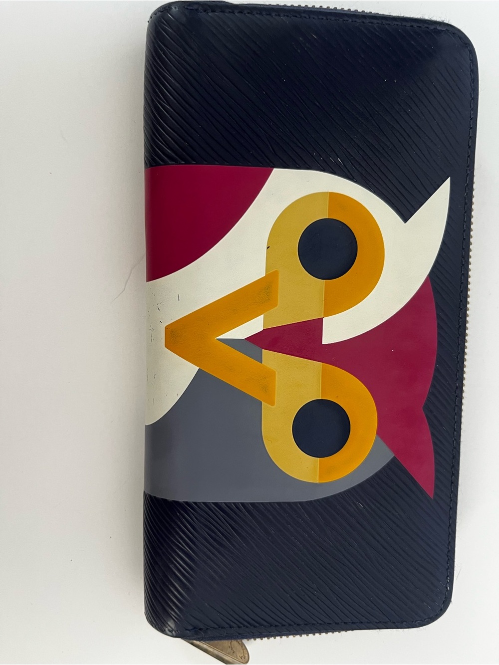 Louis Vuitton Black Multicolor Graphic Zip Wallet